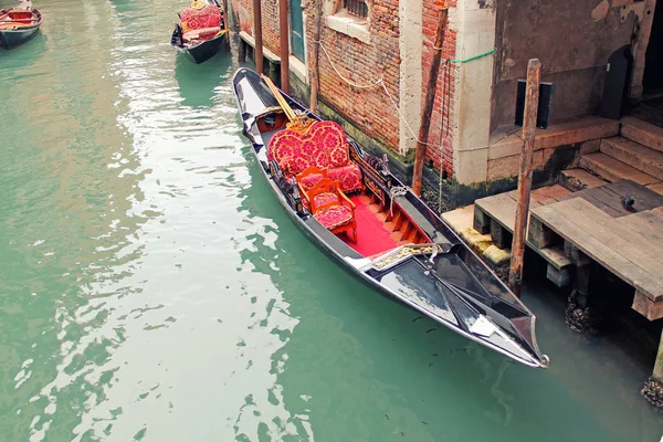 Traditional View Venice Gondola Canal Venice Italy — Stock Photo, Image