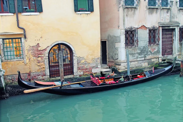 Traditional View Venice Gondola Canal Venice Italy — Stock Photo, Image