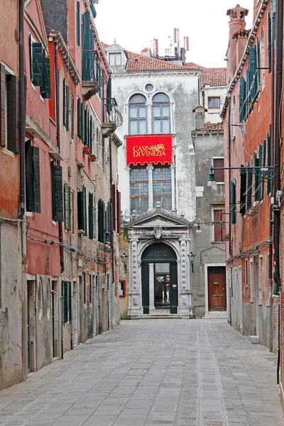 Vista Desde Calle Fachada Casino Palacio Venezia Venecia Italia Europa — Foto de Stock