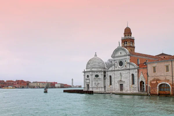 Церковь Сан Мишель Острове Сан Мишель Венеции Известное Венецианское Кладбище — стоковое фото