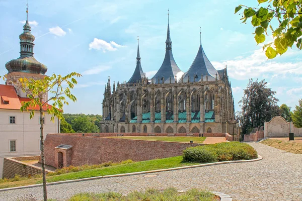 Kathedraal Van Sint Barbara Kutna Hora Tsjechië Europa — Stockfoto