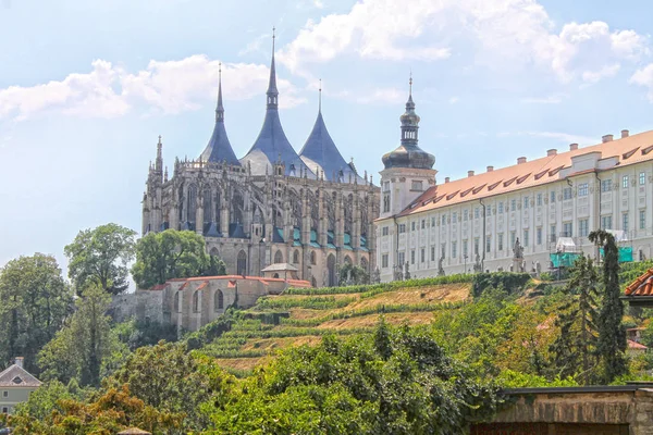 Vue Cathédrale Sainte Barbara Kutna Hora République Tchèque Europe — Photo