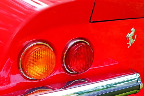 Close Detail Ferrari Sports Car 2017Year — Stock Photo, Image