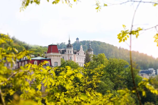 Vista Romántica Karlovy Vary República Checa — Foto de Stock