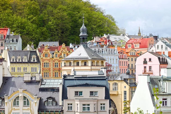 Vista Karlovy Vary Carlsbad República Checa — Fotografia de Stock