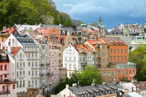 View Karlovy Vary Carlsbad Czech Republic Stock Photo