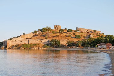  Nea Peramos 'taki Anaktoroupolis antik kenti. Yunanistan.