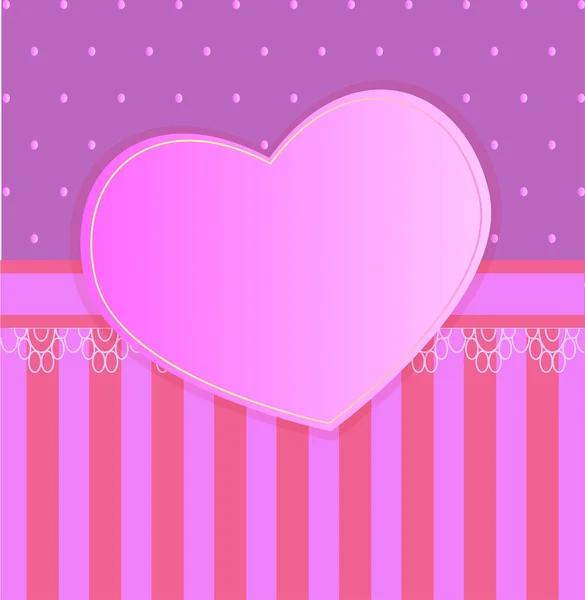 Motif Pour Enfants Fond Rose Avec Coeur Idée Métriques Pour — Image vectorielle