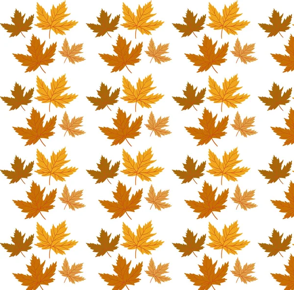 Feuilles Érable Motif Fond Magnifique Motif Vectoriel Automne Idée Pour — Image vectorielle