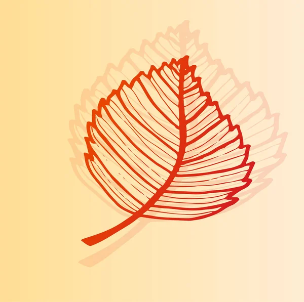 Σιλουέτα Του Φθινοπώρου Φύλλα Σκιά Στο Παρασκήνιο Διαβάθμισης Όμορφη Φθινοπωρινή — Διανυσματικό Αρχείο