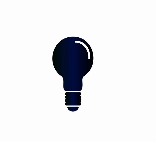 Web Lampensymbol Isoliert Einfache Vektorbildlampe Strom Sparen Glühbirne — Stockvektor