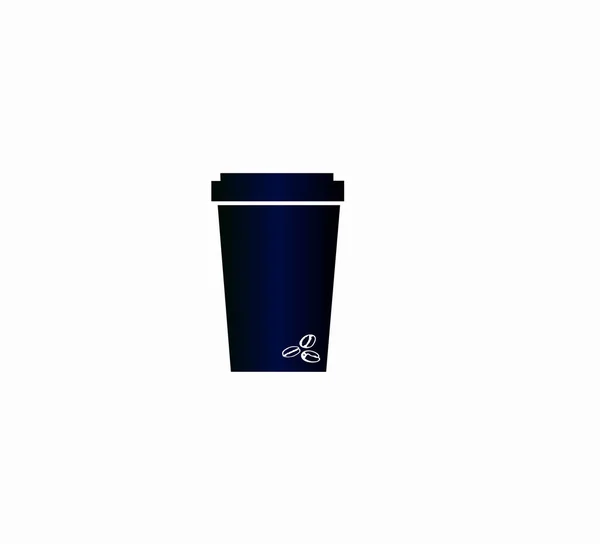 Diseño Plano Vaso Para Café Café Para Llevar Bebida Espresso — Vector de stock