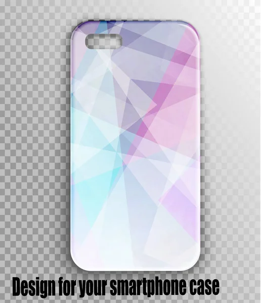 Stylisches Cover Für Das Smartphone Mit Modischem Print Geometrie Stil — Stockvektor