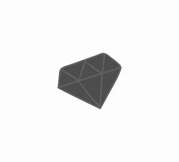 Icona Diamante Silhouette Vettoriale Lusso Ricchezza Diamante Idea Adesivi Moda — Vettoriale Stock