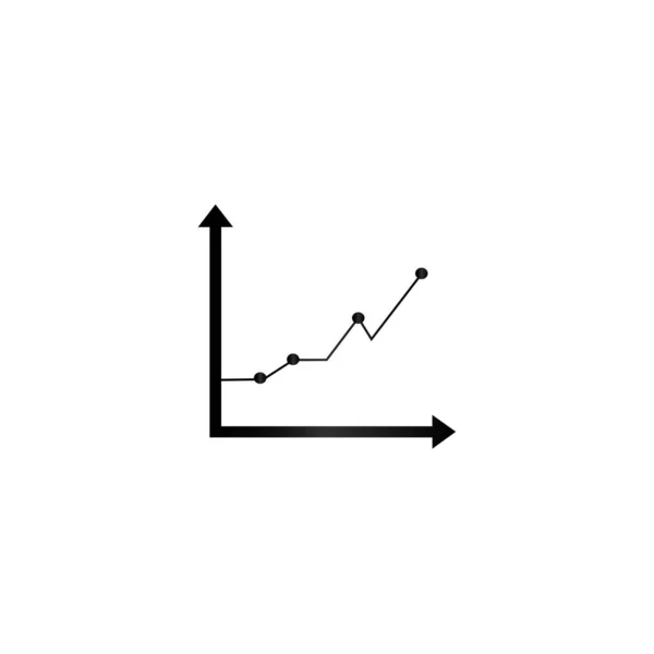 Grafiek Symbool Vector Tabel Infographics Statistiek Analyse — Stockvector