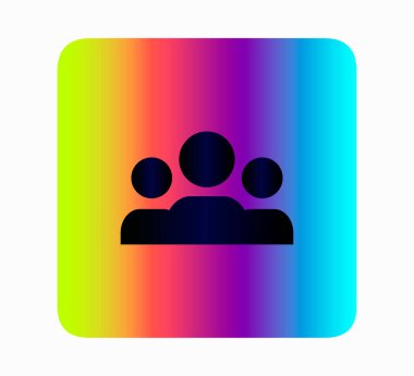 Neon gradyan kullanıcı simgesi, takım