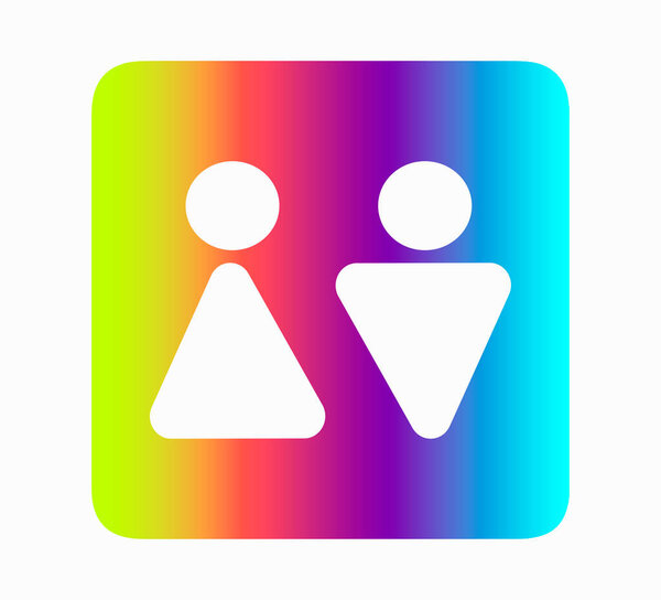 Male and female sign vector