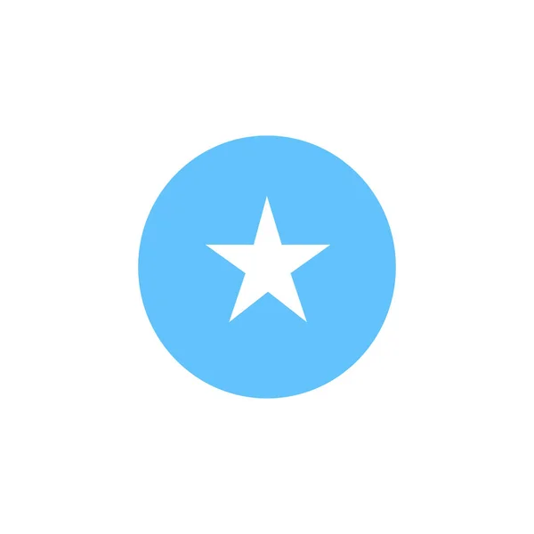 Somália bandeira botão no branco —  Vetores de Stock