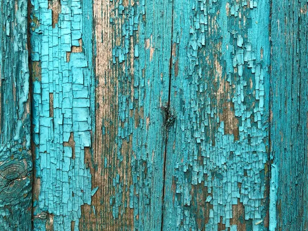 Old Shabby Ξύλινες Πλάκες Ραγισμένο Χρώμα Paint Φόντο Ανοιχτό Μπλε — Φωτογραφία Αρχείου