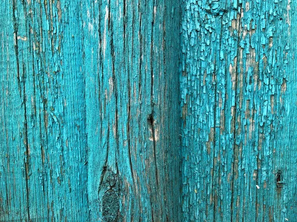 Παλιό Ξύλο Grunge Μπλε Χρώμα Ξεφλούδισμα Μακριά Ιδανικό Για Φόντο — Φωτογραφία Αρχείου