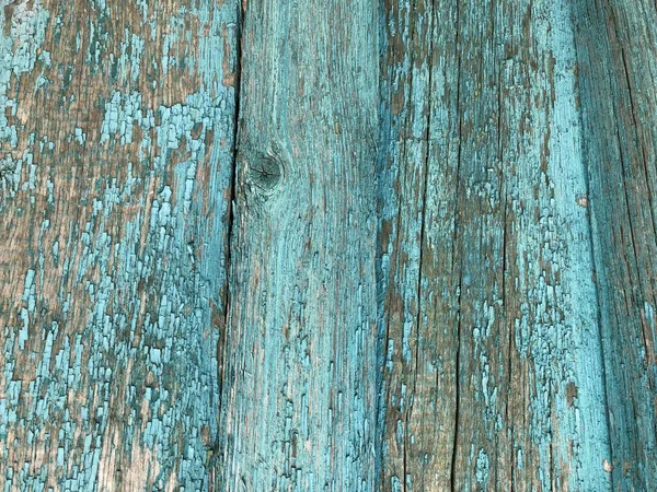 Ανοιχτό Μπλε Ξύλινο Σπίτι Τοίχο Ξεφλούδισμα Παλιό Χρώμα Υφή Ξεφλουδισμένο — Φωτογραφία Αρχείου