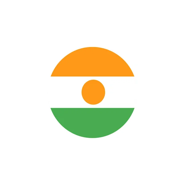 Arrière Plan Vectoriel Drapeau Niger Symbole Pays Design Plat Isolé — Image vectorielle