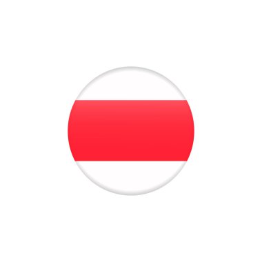 National, historical flag Belarus, white-red-white. Vector illustration. Free and independent country of Belarus.