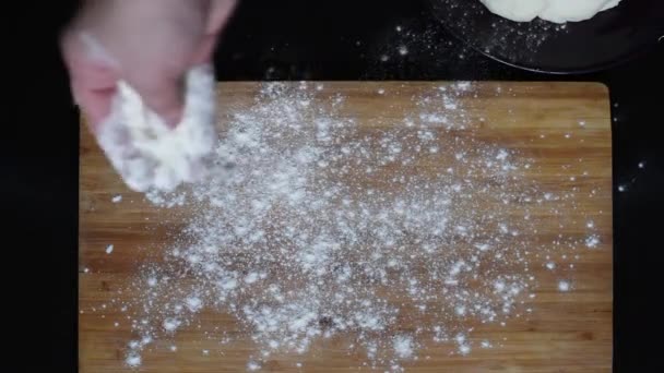 Pâte Luxuriante Étaler Pâte Levure Pour Faire Des Tartes Avec — Video