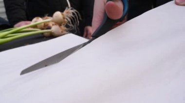 Lale soğanı kağıt ile ambalaj kesim ambalaj kağıt tablosundaki Satış ve ulaşım makastan için