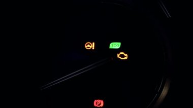 Takometre. Çetele araba içinde