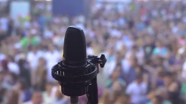 Microphone Microphone Stage — Stock Video