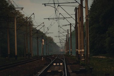 Tren. Eski bir tren tren ile seyahat