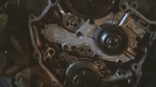 Двигатель Автомобильный Двигатель Внутреннего Сгорания — стоковое видео