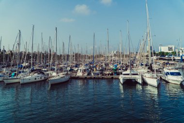 Bağlantı noktası. Bağlantı noktasına uçaktaki görüntüleyin. Barselona şehrinin