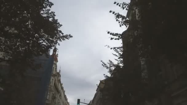 Міські Вулиці Чехія Прага — стокове відео