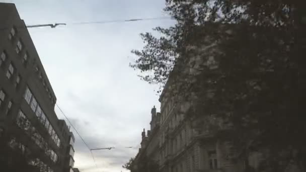 Stadens Gator Tjeckien Prag — Stockvideo