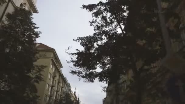 Stadtstraßen Tschechische Republik Prag — Stockvideo