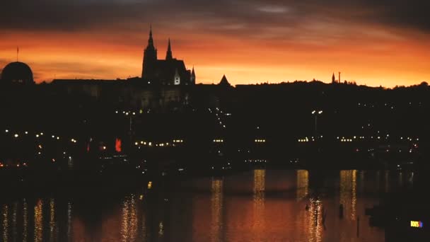 Architektur Der Stadt Prag — Stockvideo