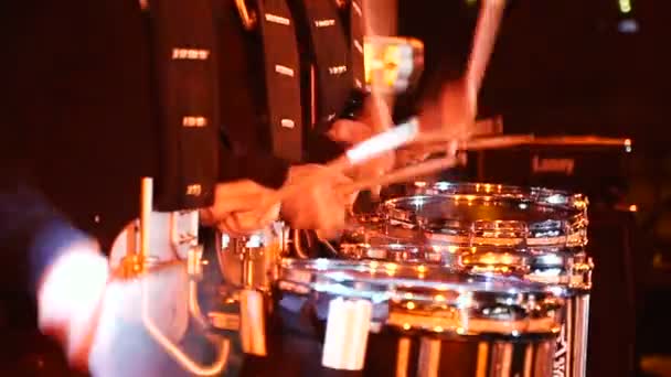 Muziekinstrumenten Drums Muziekinstrumenten Drums — Stockvideo