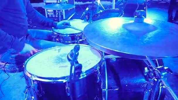 Drums Muziekinstrumenten Drums Muziekinstrumenten — Stockvideo