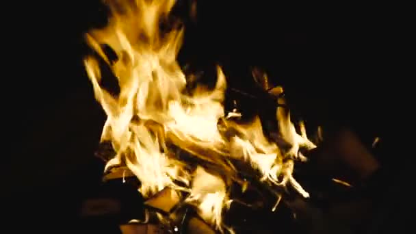 Cocinar Fuego — Vídeo de stock