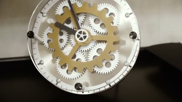 Mechanische Horloges Mechanische Wandklok — Stockvideo