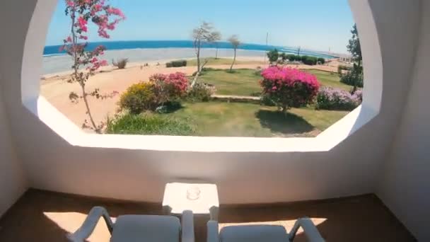 Finestra Con Vista Sul Mare — Video Stock