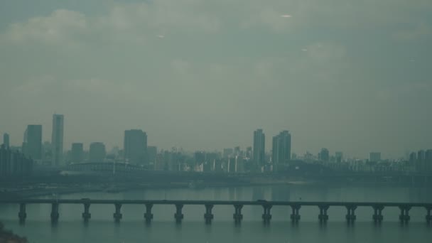 Arquitectura Puentes Ciudad Seúl Corea Del Sur — Vídeo de stock