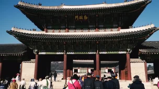 Seoul South Korea Tammikuuta 2019 Soulin Historialliset Museot Dressy Korealaiset — kuvapankkivideo