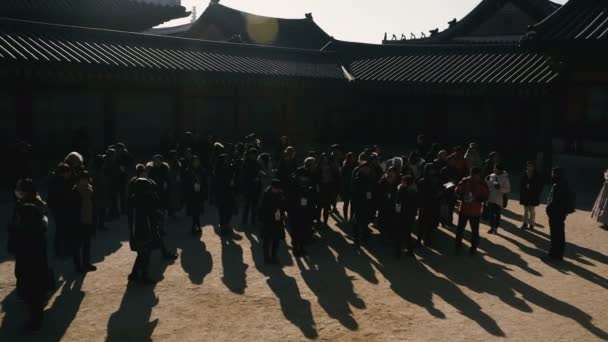 Сеул Південна Корея Січня 2019 Історичних Музеїв Seoul Вечірня Корейців — стокове відео