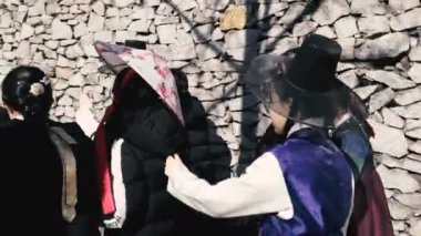 Seul Güney Kore - 26 Ocak 2019. Seoul şehir halk ile