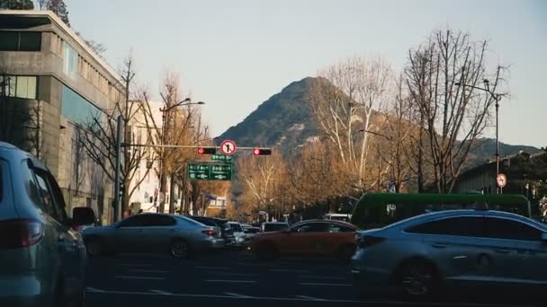 Seúl Corea Del Sur Enero 2019 Ciudad Seúl Con Lugareños — Vídeos de Stock