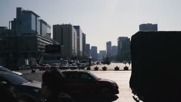 Сеул Південна Корея Січня 2019 Сеул Місто Місцевими Жителями — стокове відео