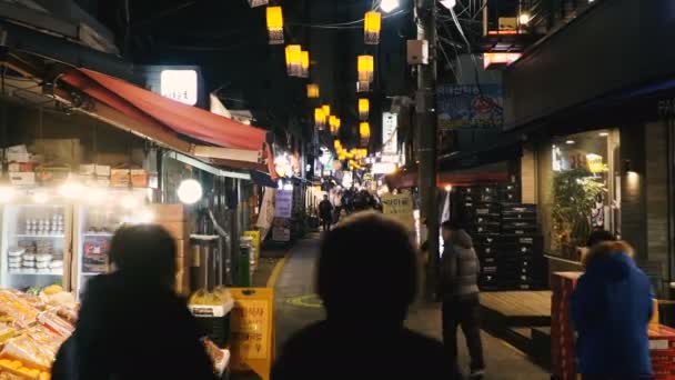 ソウル 2019 ソウル市のナイトライフ — ストック動画